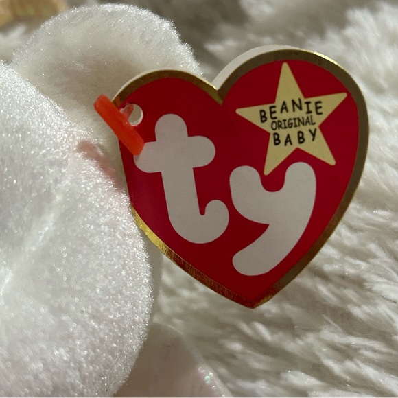 Ty Beanie Babies ‘Halo’ teddy bear Rare MWMT - Picture 4 of 6